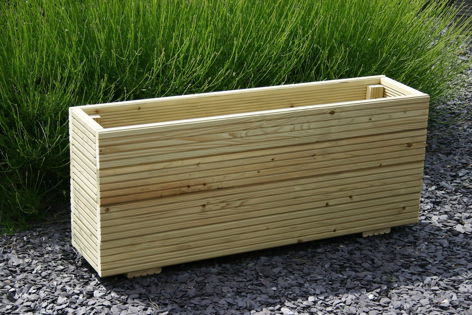 XXL Extra Large Tall Garden Planter Handmade 50cm Deep Wooden Trough