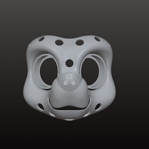 Canine/Dog static jaw STL fursuit headbase