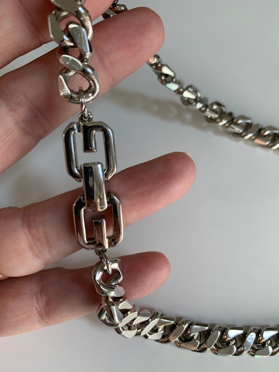 Givenchy Silver Padlock G Link Necklace - ShopStyle