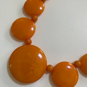 French Mid Century Style Yellow Necklace - Stunning Statement Piece