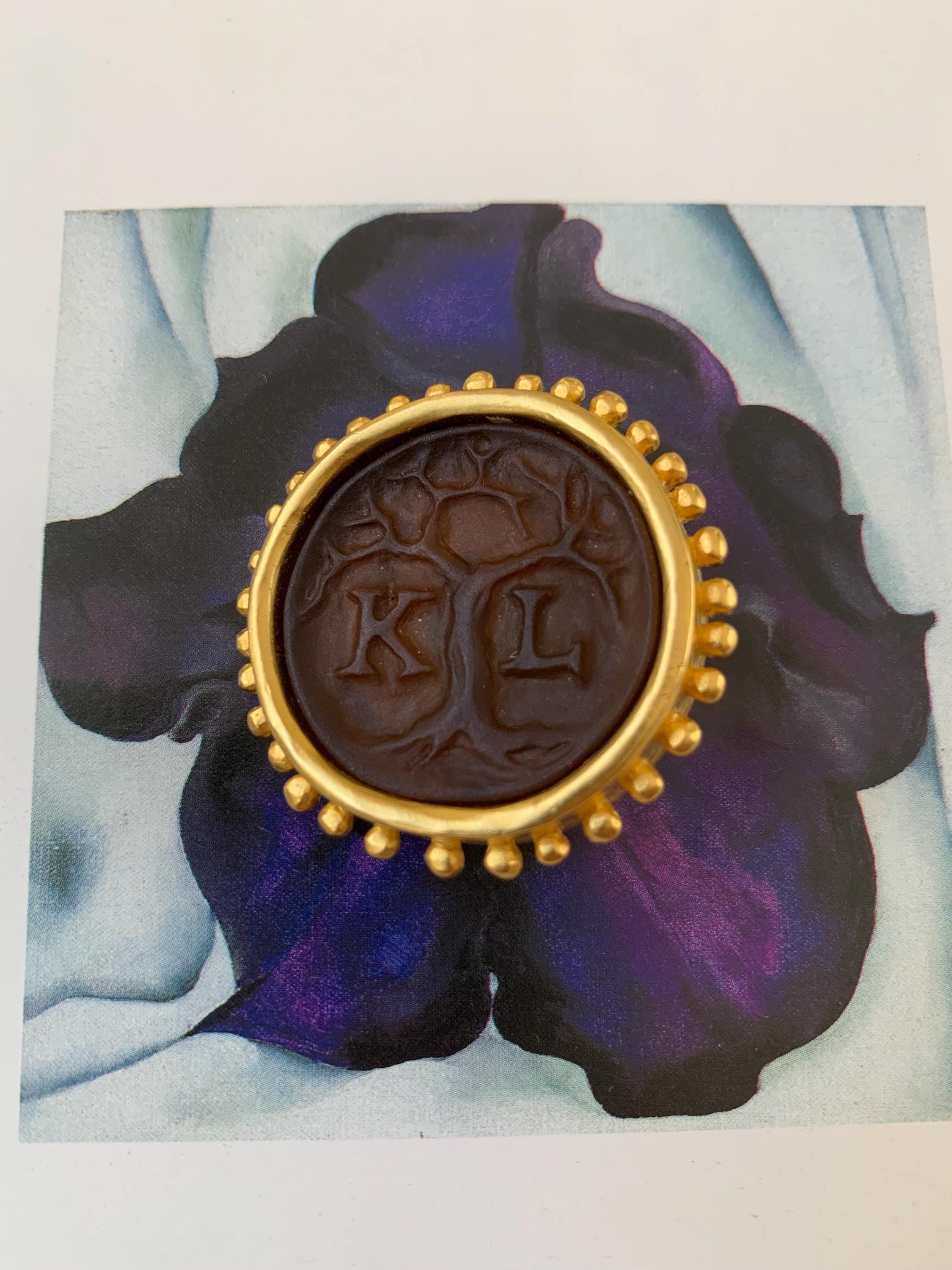 Karl Lagerfeld ブローチ 青系 Karl Lagerfeld ブローチ 青系 Karl Lagerfeld Brooch | eBay