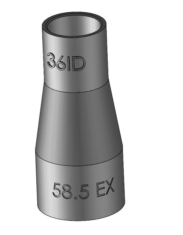 Festool midi 2 dust extractor 36ID to 58.5EX Hikoki mitre saw C8FSHG adapter 