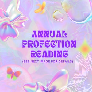 Annual Profection Reading, Astrology Reading, Year Ahead Reading, Birth Chart Reading, Natal Chart Reading, Birth Chart Report, Psychic Read