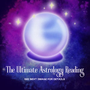 ¡La lectura astrológica definitiva, lectura de la carta natal, lectura del retorno solar, lectura de astrocartografía, lectura del año de profección y mucho más!