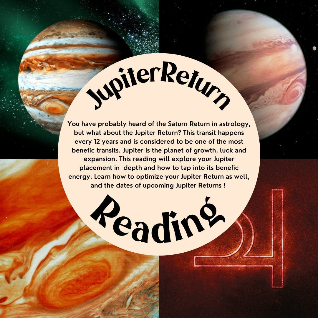 Jupiter Return Astrology Reading Jupiter Return Astrology Etsy
