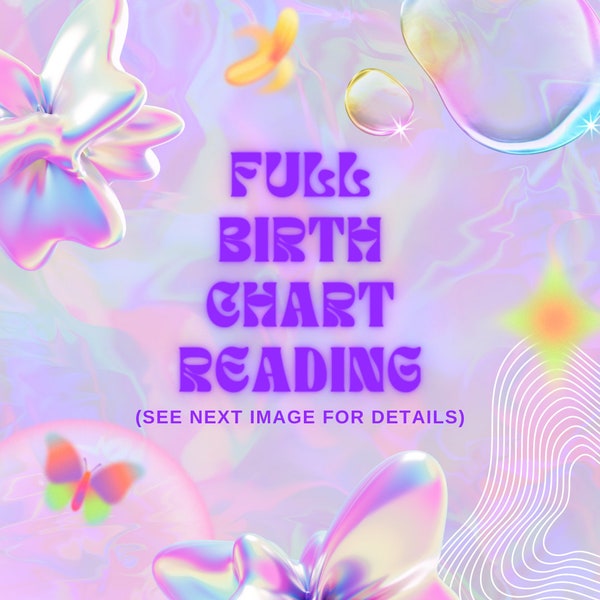 Birth Chart Reading, Natal Chart Reading, Birth Chart Interpretation, In Depth Birth Chart Reading, Astrology Reading, Zodiac Reading