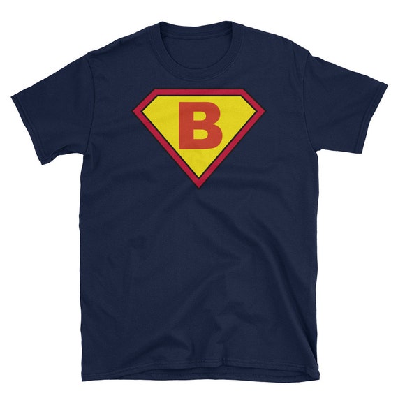 Comic Book Style Monogram Initial Letter B Superhero T-Shirt Comic Book Style Monogram Initial Letter B Superhero T-Shirt