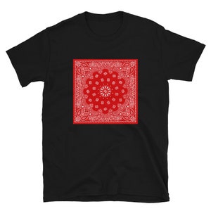 Bandanna Red,  T Shirt, Adult Clothing, Shirt Designs, Gift Ideas