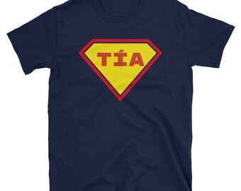 Shirt For Tia, Super Aunt ,Funny, Superhero Comic Personalized T Shirt, Family Gift Ideas - Family Matching Shirt Outfit