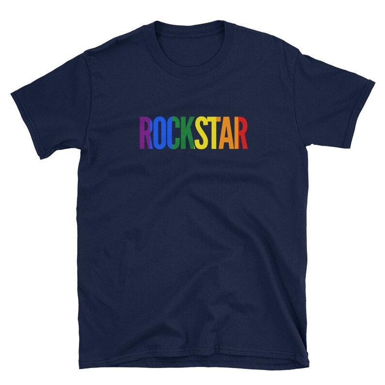 Pride LGBT Gift Ideas T Shirt Rockstar Unique Shirt Designs Adult Clothing