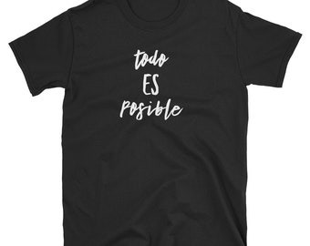 Koszulka „Todo Es Posible”, motywacyjna koszulka po hiszpańsku