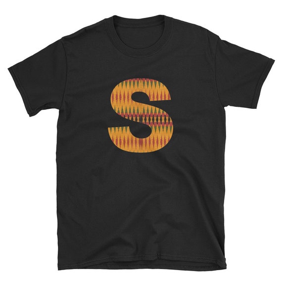 African Kente Monogram T-shirt, Personalized Initial Tee - Etsy UK