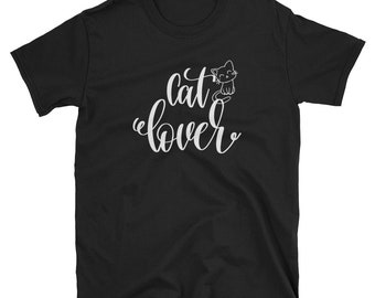 Kattälskare T-shirt, rolig nyhet grafisk t-shirt