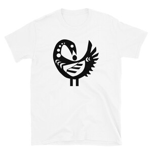 Sankofa Bird T Shirt - Africa Symbol White Shirt  - Gift for Him - Gift for Her - Unisex Adult Clothing - Black African Art