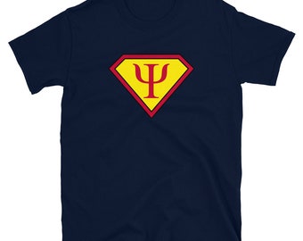 Lustiger Psychologe T-Shirt - Superpsychologie Symbol Geschenk