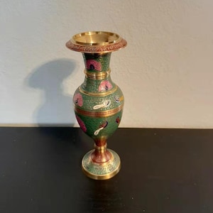 Colorful Copper Vase