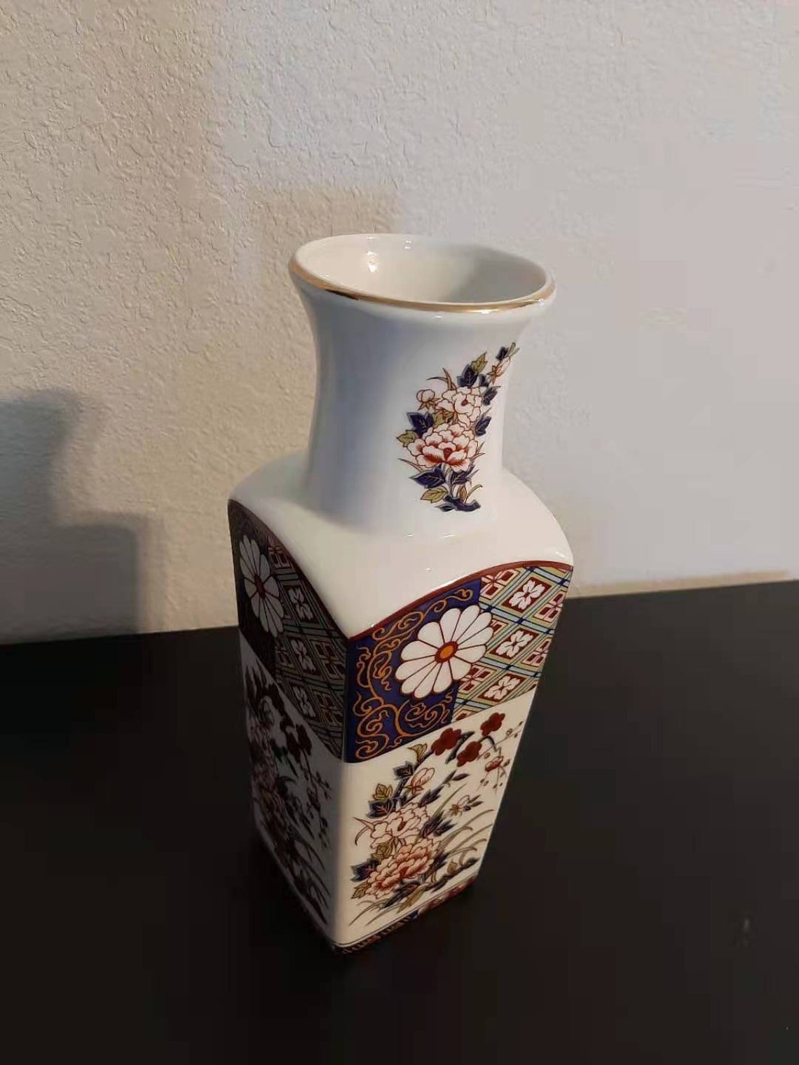 Beautiful Peony Wintersweet Imari Ware Vase Made in Japan Etsy