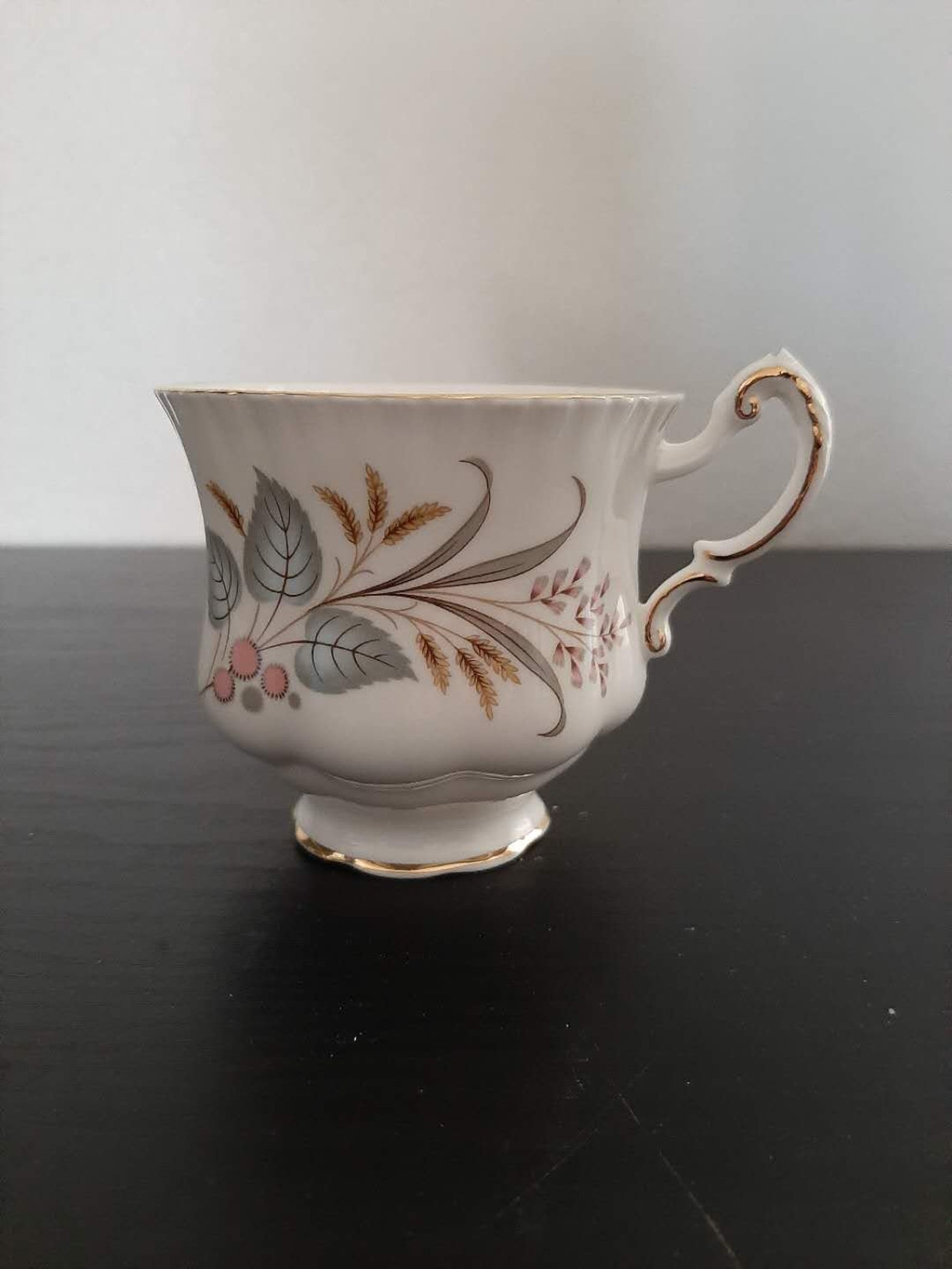 Royal Standard Fine Bone China Coffee Cup With Gold Brim Made in