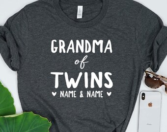 grandma of twins shirt