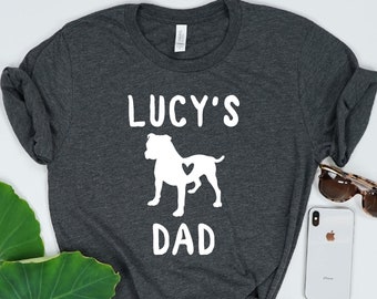 Personalized American Bulldog Dad Shirt - Gift