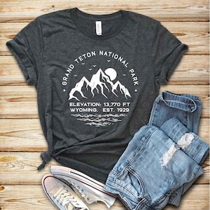 Unisex Grand Teton Nationalpark T-Shirt, Geschenk