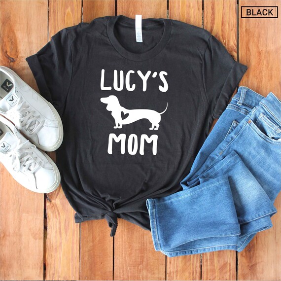 Unisex Personalized Dachshund Mom Shirt, Custom Dachshund Mama Shirt, Doxie Mom Shirt, Doxie Mama Shirt - Gift -