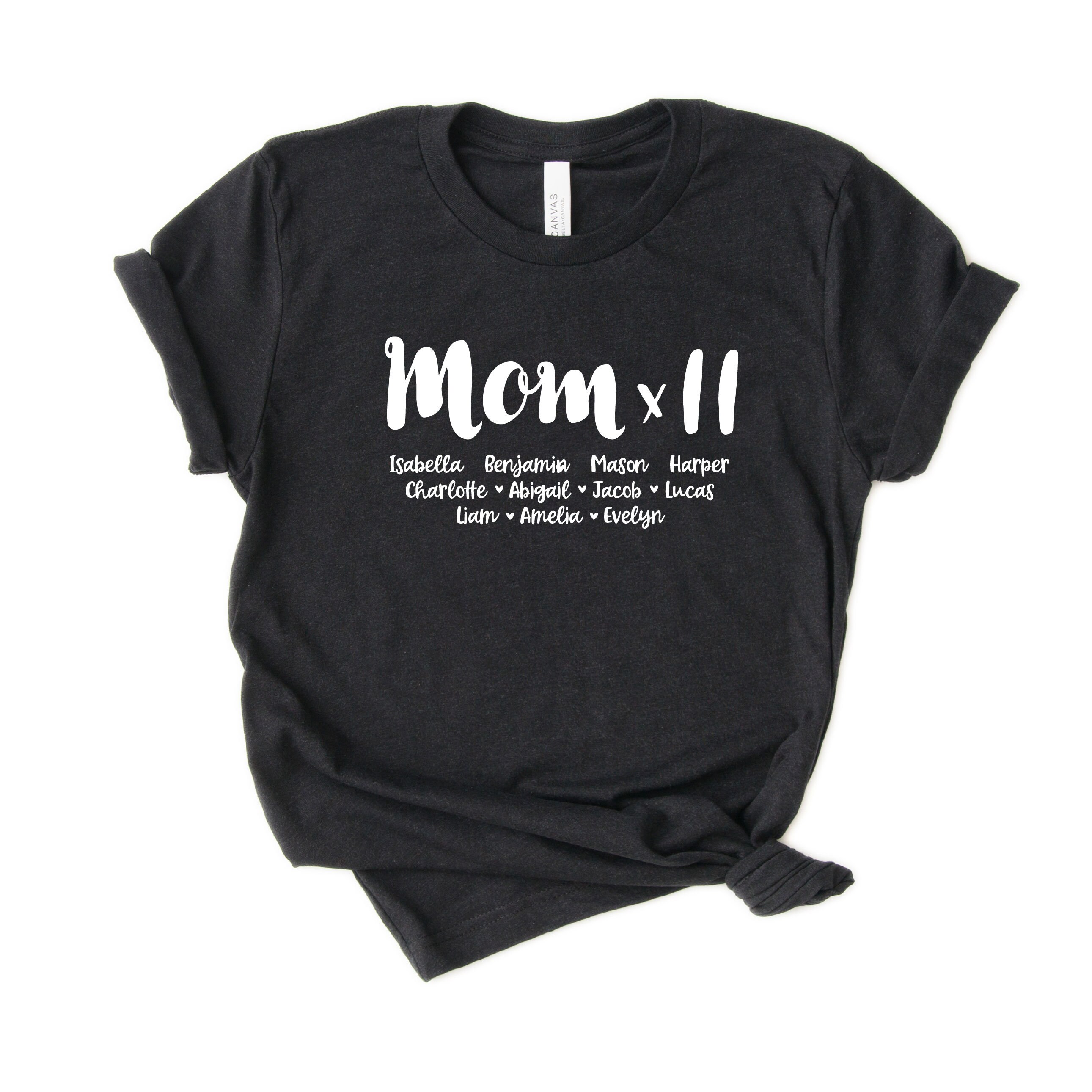 Personalized Mom of 11 Shirt Mom X 11 Customized With - Etsy