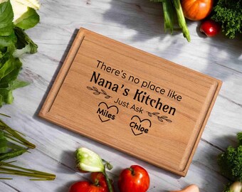 Personalized Cutting Board for Grandma with Grandkids' names, Custom Charcuterie Board, Kitchen Decor, Gift for Nana, Grammy, or any title