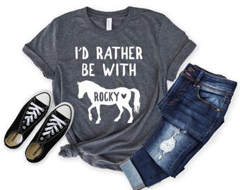 Gepersonaliseerde paardenshirt - aangepast paardensportshirt - cadeau paardenliefhebber - paardrijshirt - paardenraceshirt [unisex T-shirt]