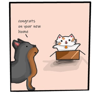 Printable New Home Card, Congratulations New Home Card, Digital Housewarming Card