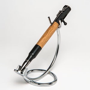 Bolt Action 30 Caliber, Finished in Flat Black with Oak from a Jack Daniels Barrel