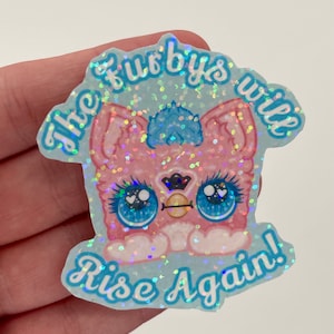 Furby Vinyl Holographic Sticker! // Kawaii, cute, y2k