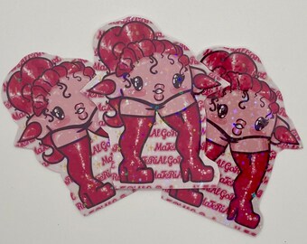 Material GoRwL Kirby Vinyl Sticker! // material girl meme, cute, kawaii