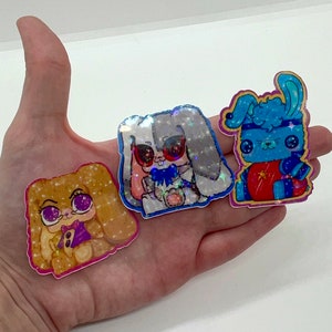FNAF Sicherheitsverletzung Plüsch Sticker! Hase Ergänzung! // Fünf Nächte bei Freddy's, Bonnie, Vanny, springtrap, William Afton
