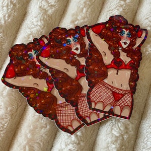 Chappell Roan My Kink is Karma fanart sticker //holografische sticker, schattige sticker