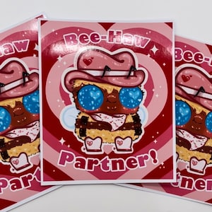 Bee-Haw Valentinstag Mini Print! // Süß, kawaii, Karte, Digitaldruck