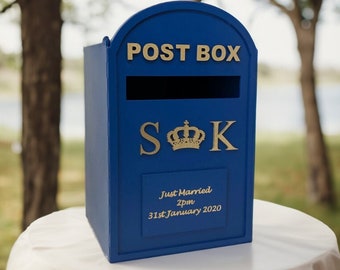 PERSONALISED Wedding postbox mdf wedding card post box