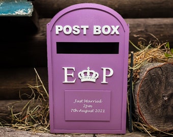 PERSONALISED Wedding postbox mdf wedding card post box