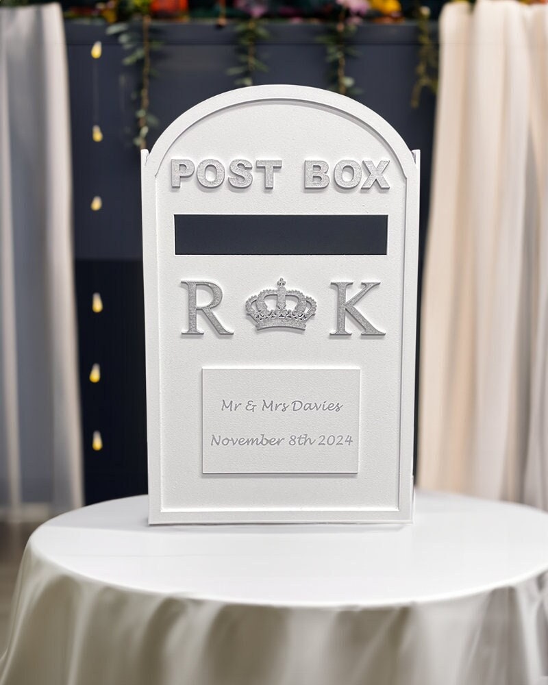 PERSONALISED Wedding postbox mdf wedding card post box