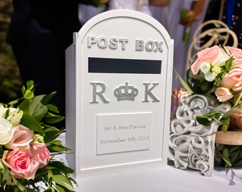 Boîte aux lettres de mariage personnalisée en mdf pour carte de mariage