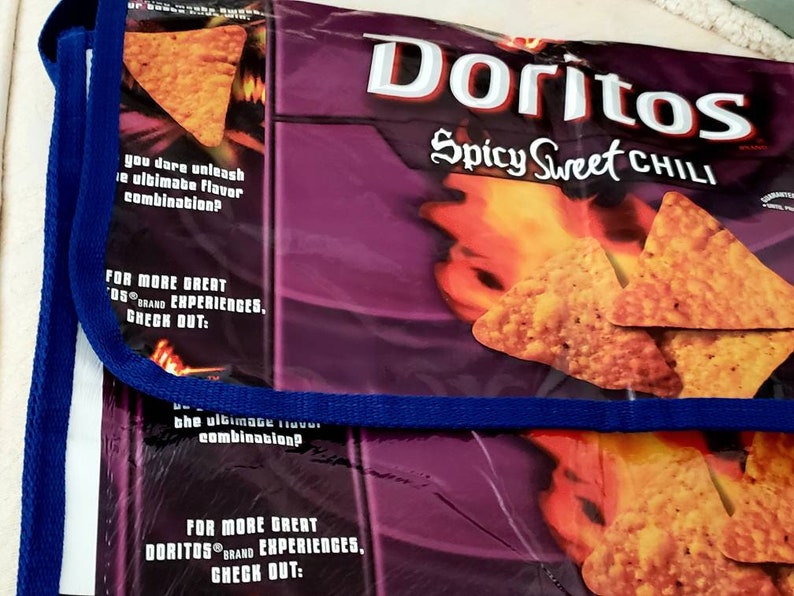Vintage DORITOS Tote Shoulder Bag X LARGE Messenger Bag Flap Cover