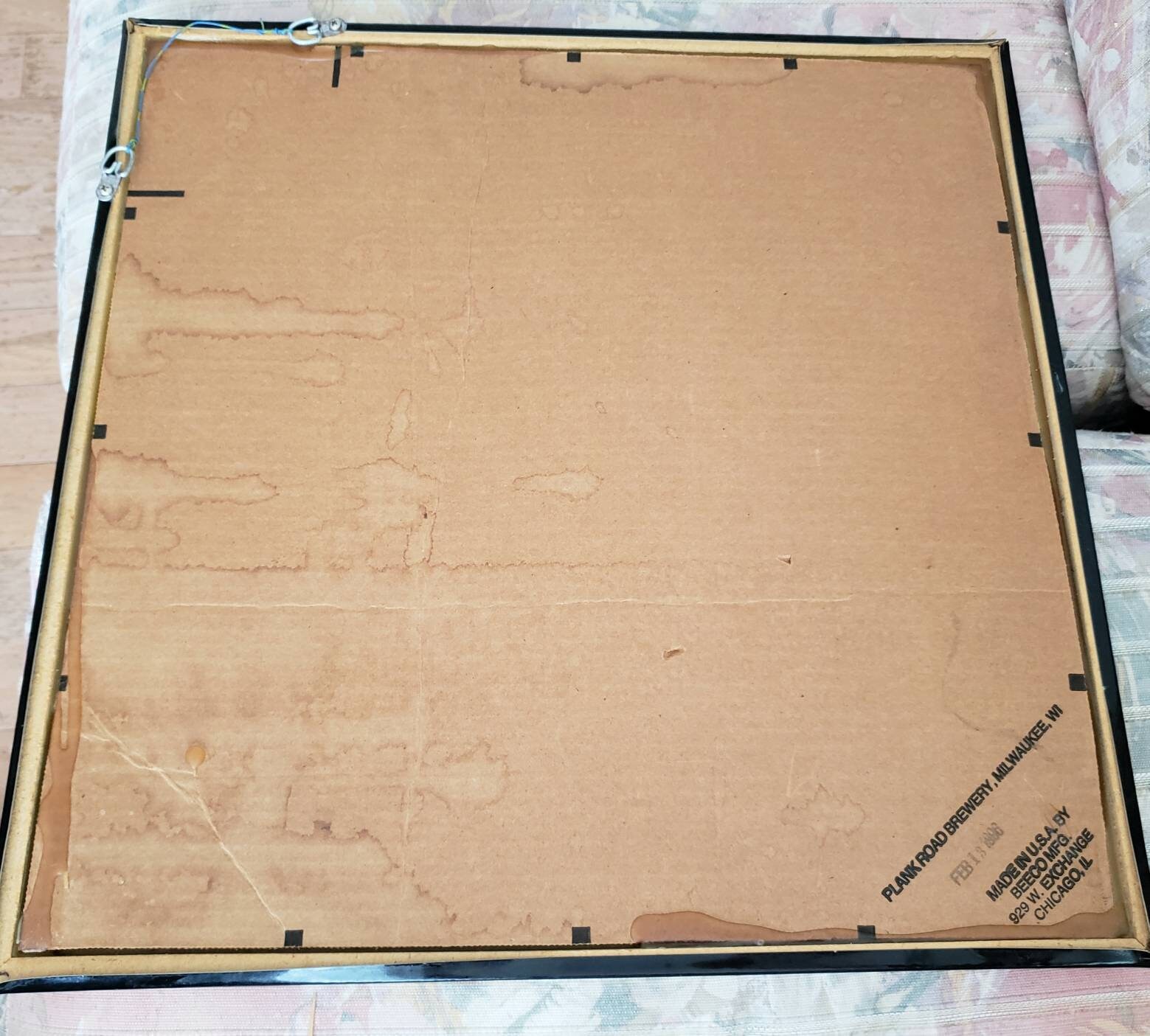 Vintage RED DOG Beer Mirror Bar Accessory Mirror Game Room Den Decor Protected by Red Dog