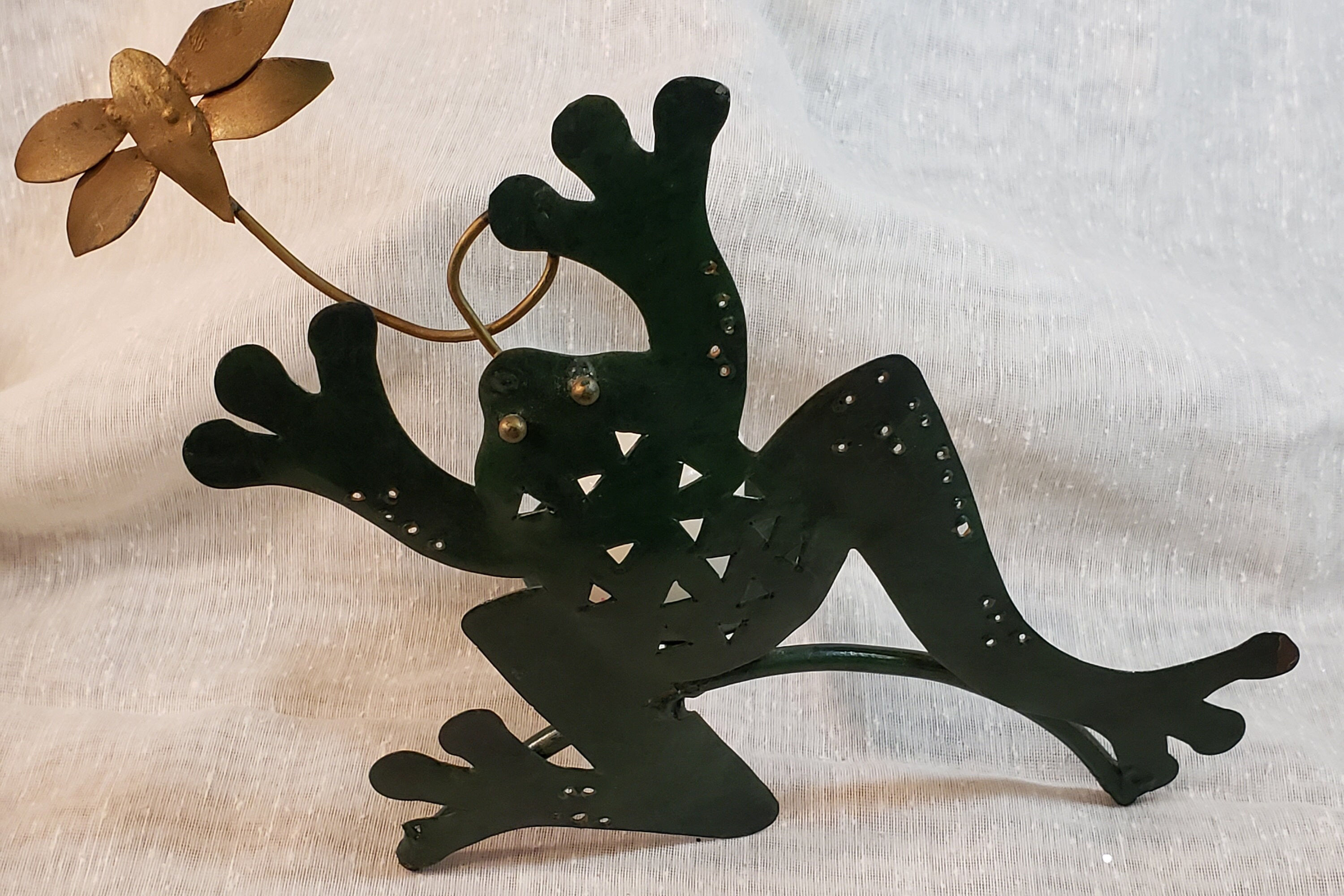 Frog Votive/Vintage/Candle Holder/Tea Light Metal Etsy