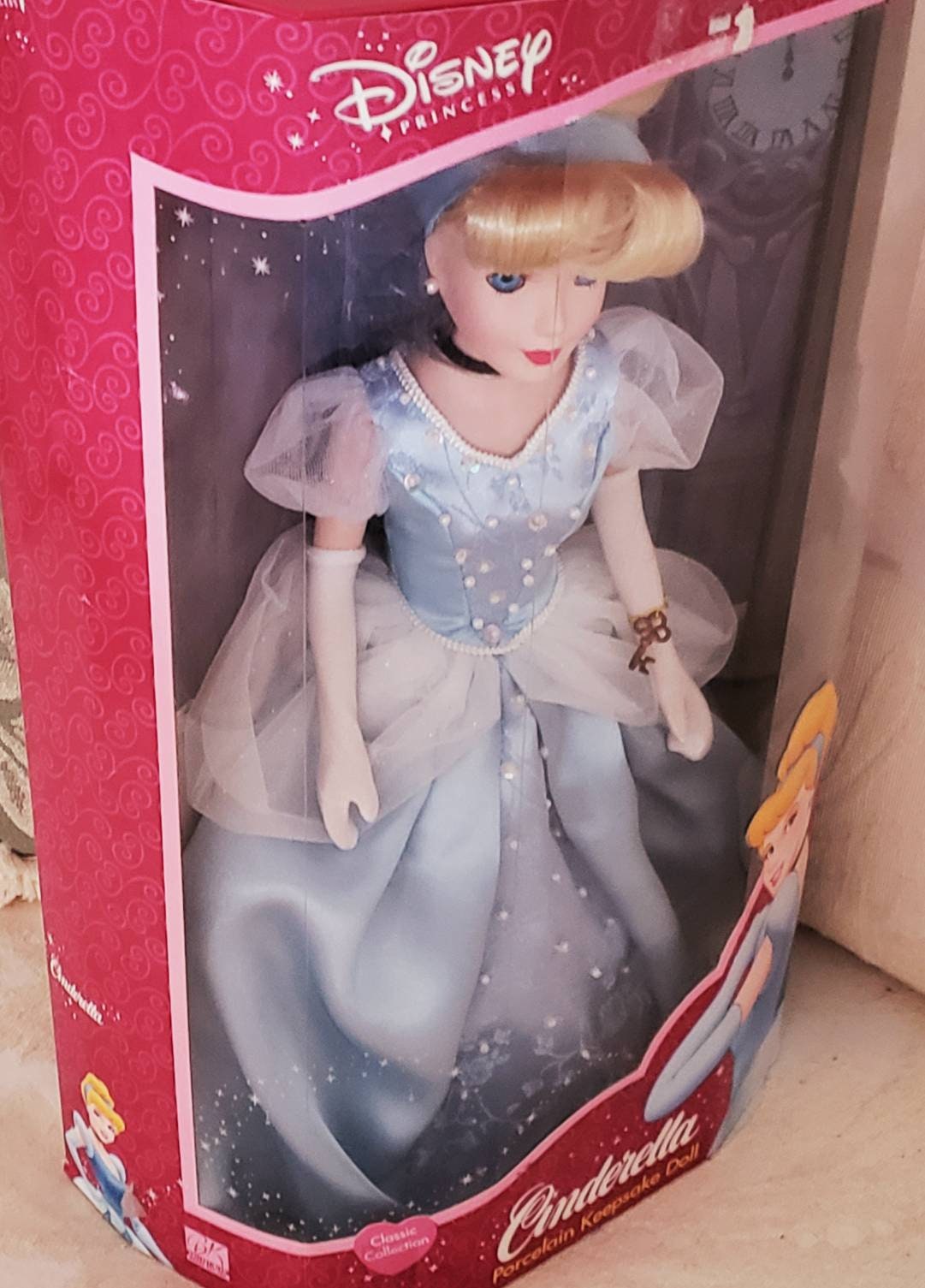 Vintage Cinderella Porcelain KEEPSAKE Doll Brass Key Classic Collection NIB Large 15 Inch Cinderella Doll Collectible Etsy