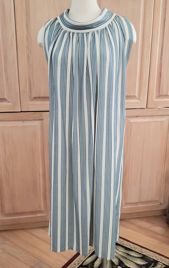 Vintage TENT Dress  Authentic Striped Trapeze Ten… - image 2