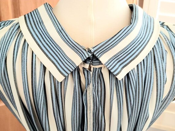 Vintage TENT Dress  Authentic Striped Trapeze Ten… - image 7