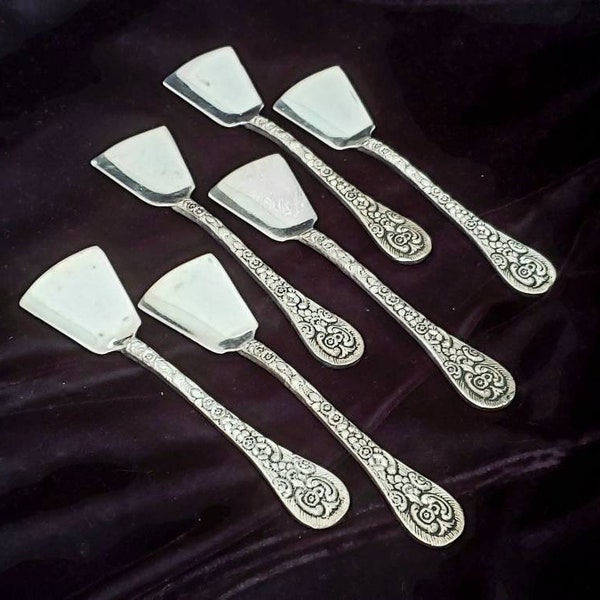 Antique Ice Cream Spoons Etsy