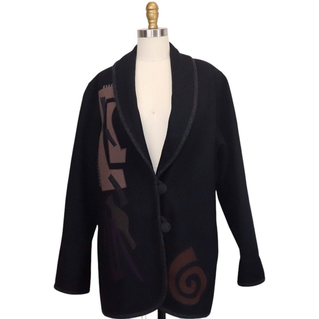 Buy Vintage Beppa Art to Wear Pure Wool Coat Online in India - Etsy