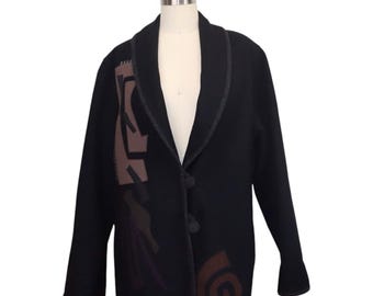 Vintage Beppa Art to Wear Pure Wool Coat