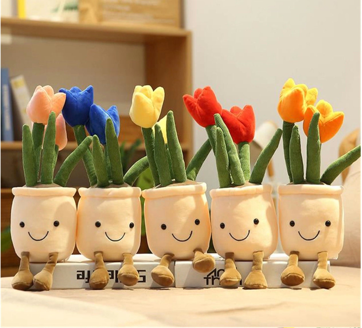 Smiling Potted Plant Plush Toy Fake Plant Cute Gift Boyfriend | Etsy